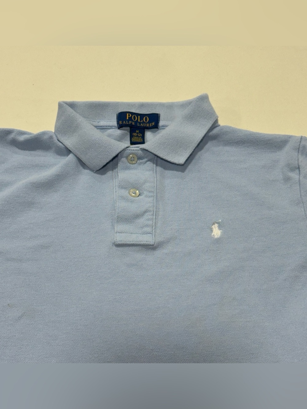 Polo by Ralph Lauren Light Blue Classic Cotton Polo Youth M